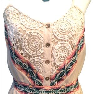 🛳🏖Shorts Dressy Cream/ multi color one piece